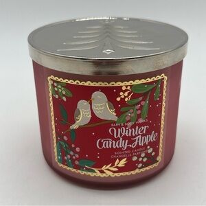 Bath & Body Works 3-Wick Winter Candy Apple Scented Candle 14.5oz/411g NEW